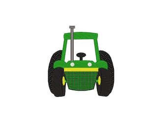 FRONT OF TRACTOR - Machine Embroidery - Mini Embroidery Design - Instant Digital Download