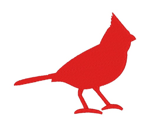 Download CARDINAL SILHOUETTE Embroidery Design Machine Embroidery ...