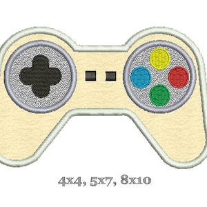 VIDEO GAME CONTROLLER - Appliqué Design - Machine Embroidery - Multiple Sizes - Digital Download