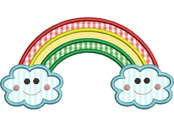 RAINBOW Applique Design - Instant Download Digital File - Machine Embroidery