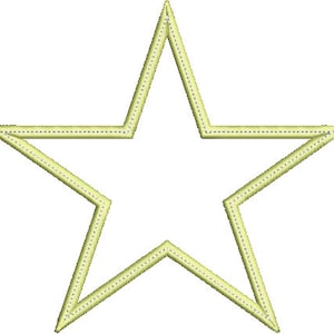BASIC STAR Applique Design - Instant Download Digital File - Machine ...