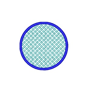 CIRCLE MOTIF - Embroidery Design - Machine Embroidery - Multiple Sizes - Instant Digital Download - Knockdown Embroidery