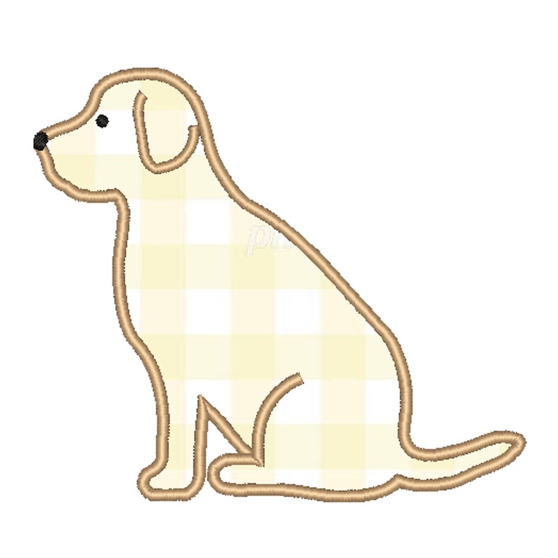 LABRADOR DOG APPLIQUE Design Machine Embroidery Instant Etsy UK