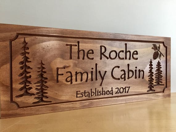 Cottage Signs Wooden Carved Custom Welcome Signs Family Last Etsy