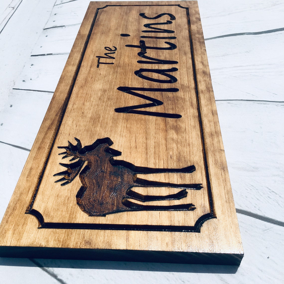 Personalized Carved Last Name Plaques Wood Signs Rustic Carved Etsy