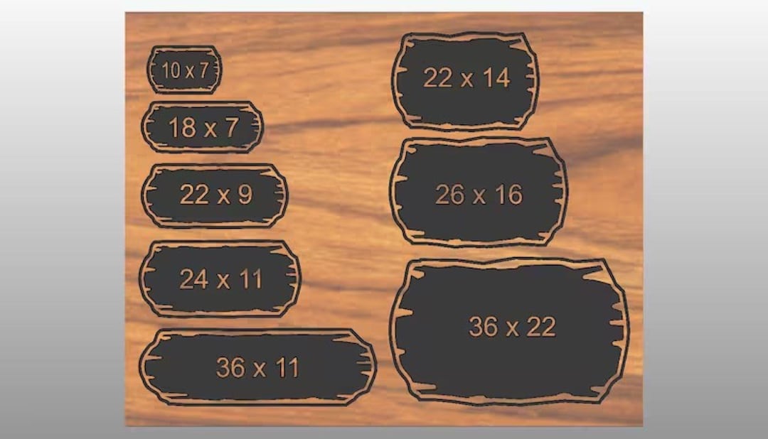 Edge Sign Designs Wooden Carved Rustic Edge Sign With Your Provided Artwork or Business ...