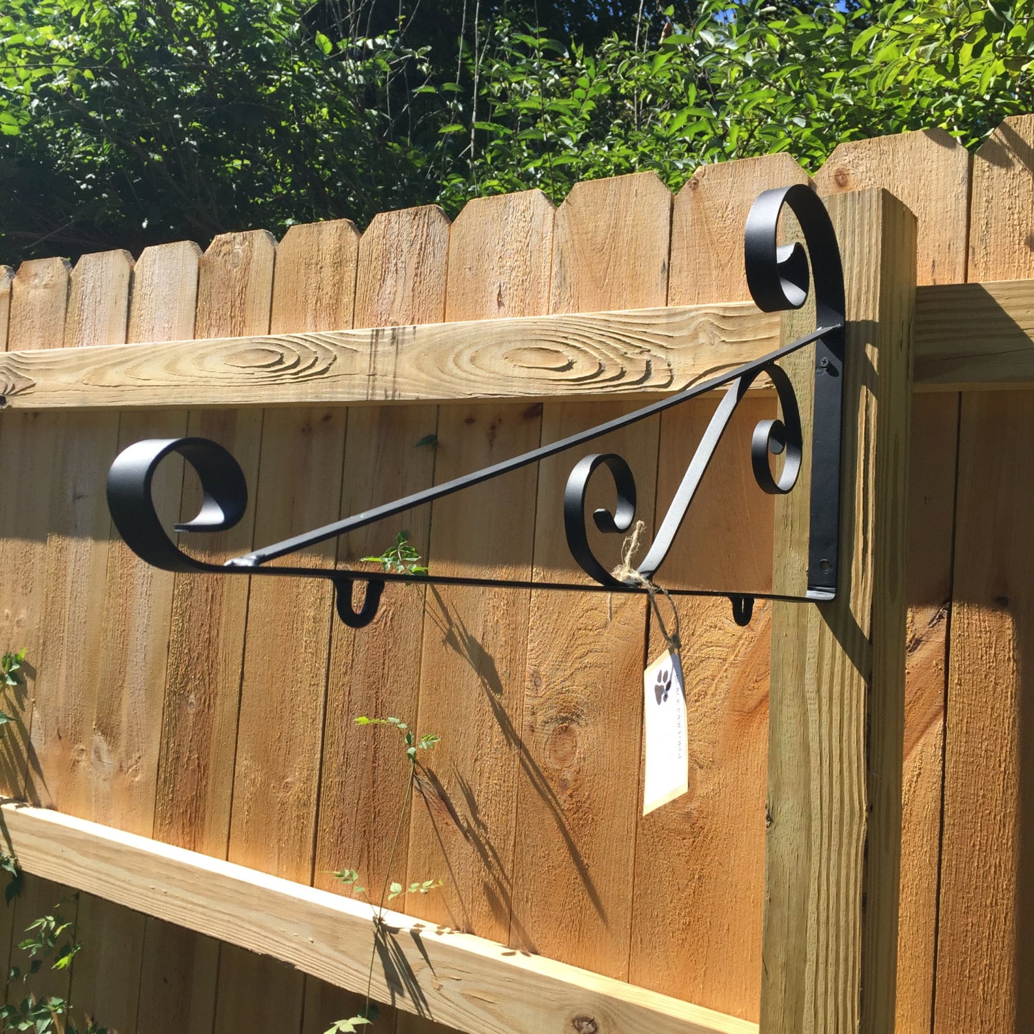 Sign hanger Large 28 Wrought Iron Hanger Outdoor Wooden