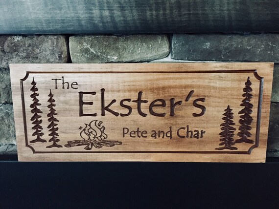 Personalized Cabin Signs Rustic Family Last Name Welcome Etsy