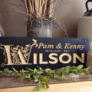 Carved Wooden Sign, Couples Gifts, Wedding and Shower Ideas, Wooden Wall Art, Personalized Groomsman Gifts, BenchmarkSignsGifts image 4