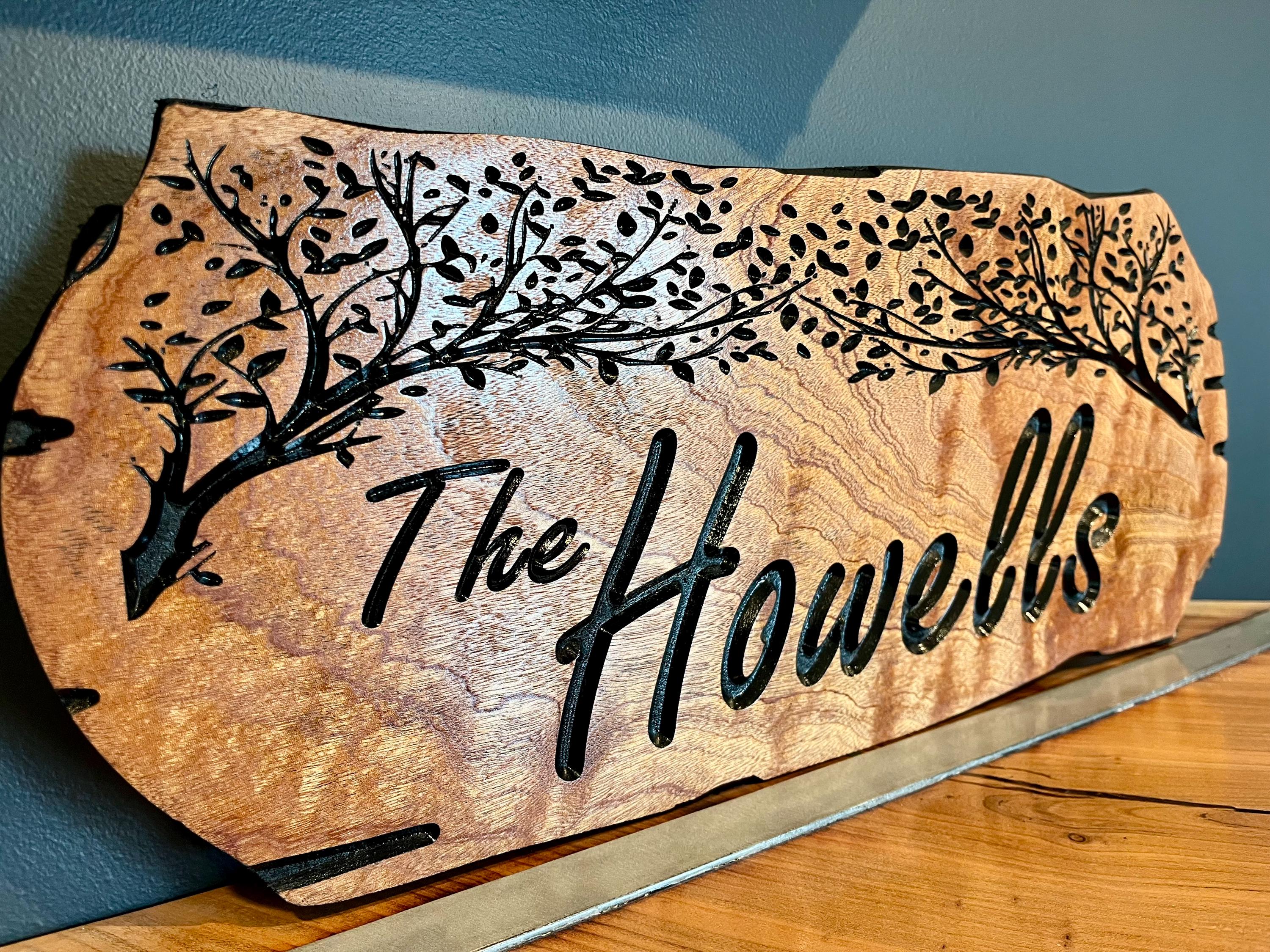 Custom Carved Wood Sign: Personalized Outdoor Decor - Etsy