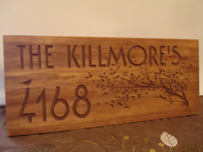 Family Established Sign Address Plaque Outdoor Address Sign Address Sign Engraved Address Rustic Home Decor Personalized Gift