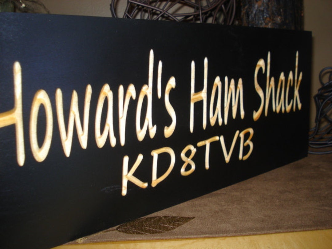 Ham Radio Gift, CB Radio Personalized Sign, Amateur Radio, Hand Held