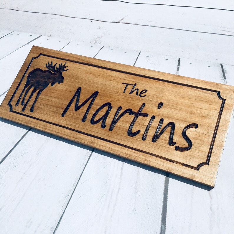 Personalized Carved Last Name Plaques Wood Signs Rustic Carved Etsy