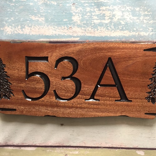 Personalised 3D Carved Home Number Wooden Oak/Pine Sign Plaque Outdoor Personalised 3D Carved Home Number Wooden Oak/Pine Sign Plaque Outdoor