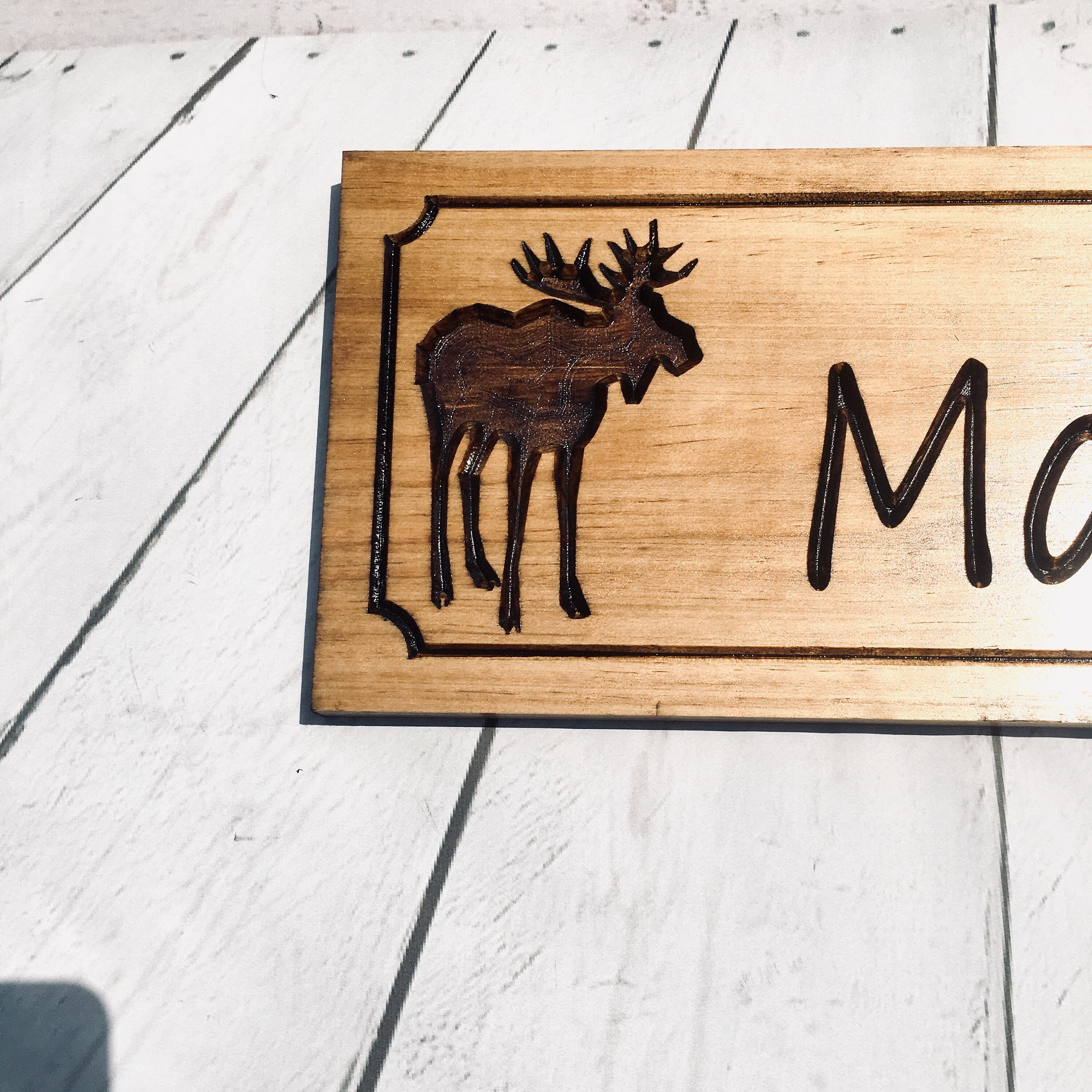 Personalized Carved Last Name Plaques Wood Signs Rustic Carved Etsy