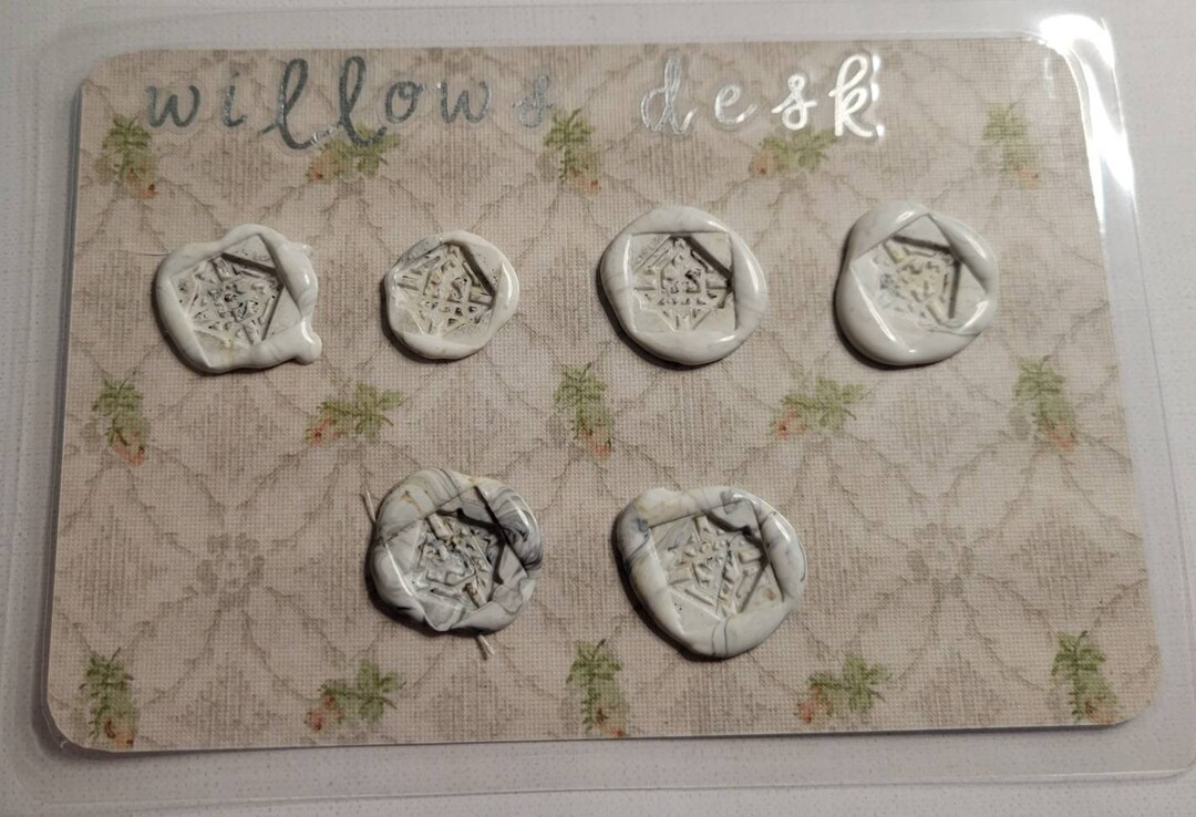 Premade Set of 6 Wax Seals Etsy