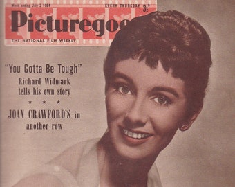 Maggie Mcnamara Cover Picturegoer Magazine, July 1954, Joan Crawford, Richard Widmark, Doris Day Danny Kaye, Joan Collins