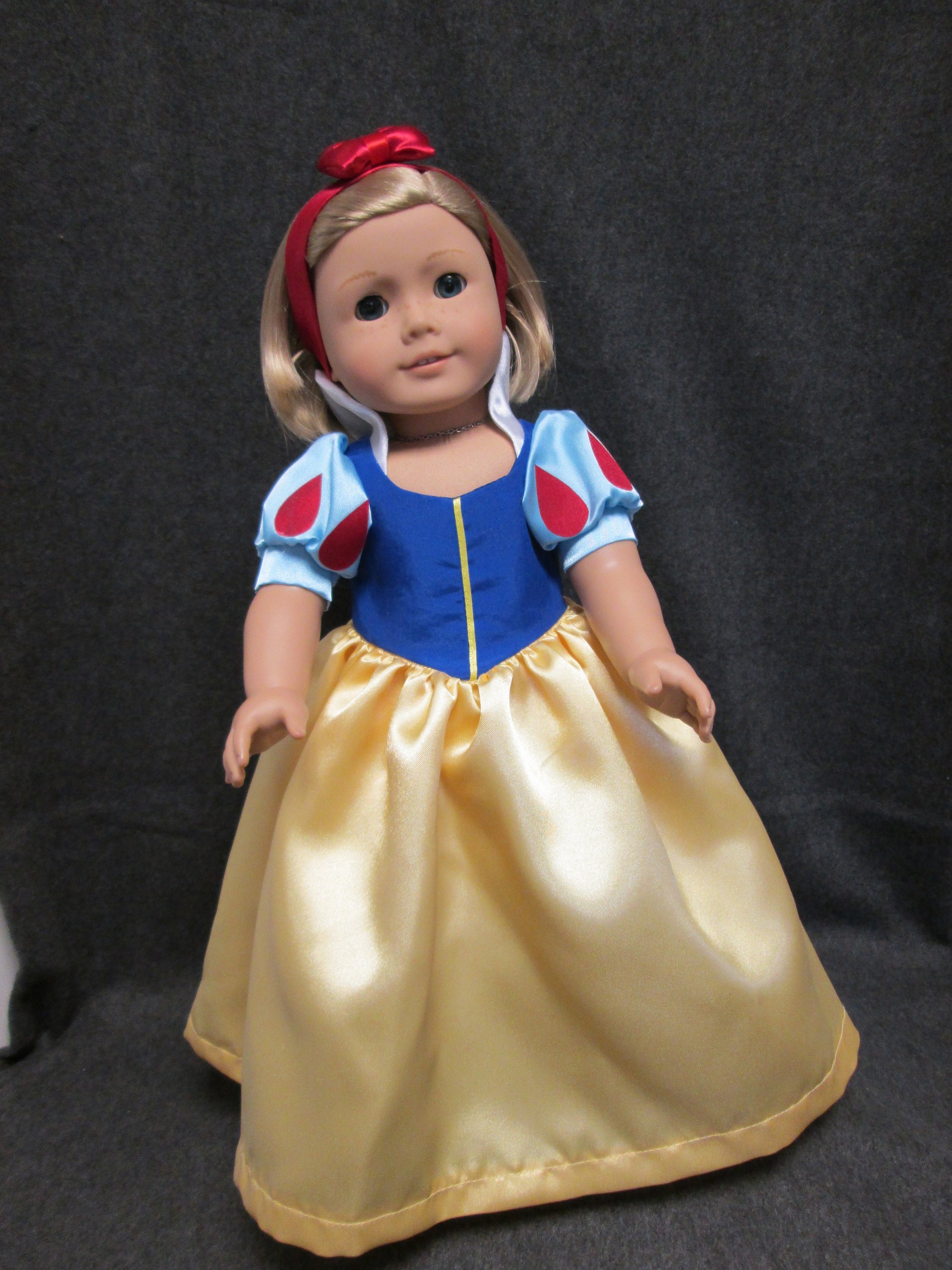 Disney Princess Snow White Princess Costume made for 18 American Girl Doll