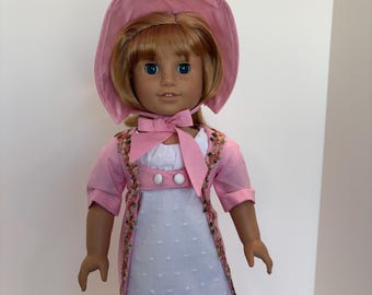 18” Doll Dress/Open Pelisse and Regency Doll Dress