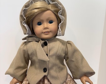 18” Doll Dress/1860 Civil War Era Dress