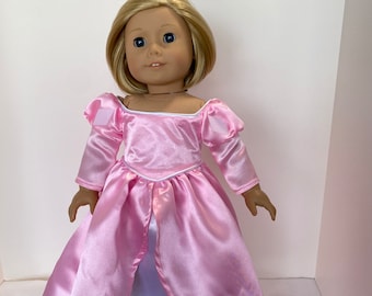 18” Doll Dress Ariel Pink gown