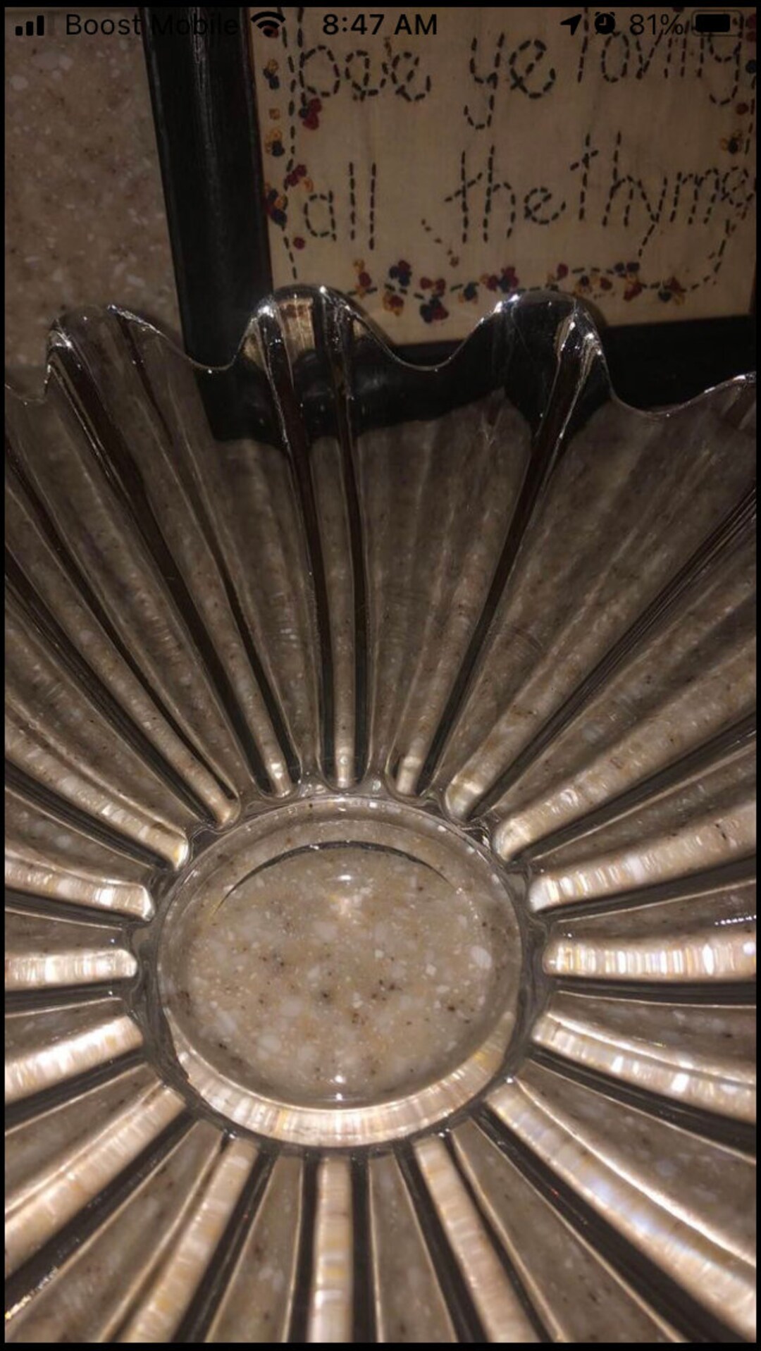 Vintage Federal Glass, Celestial Pattern Indescent Glass With Scallop ...