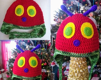 Crochet bug hat Caterpillar