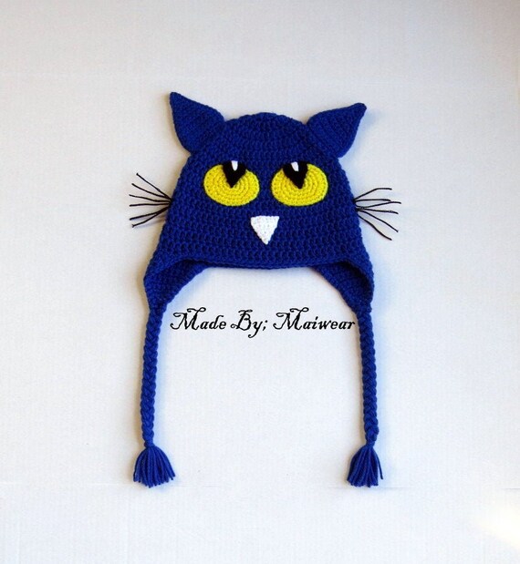 Crochet Blue Cat Hat Inspired - Etsy