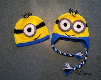 Crochet Minion Hat inspired