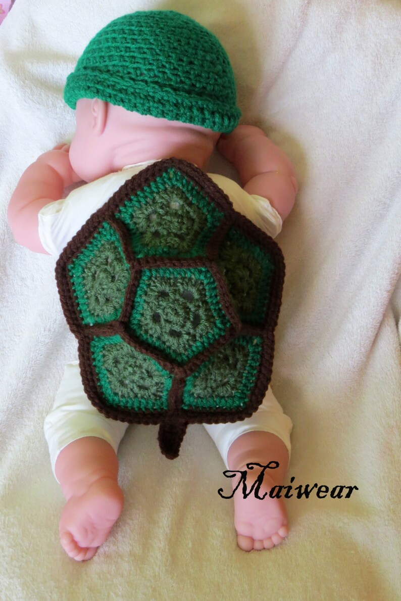 Baby turtle crochet outfit..newborn set. photography.Girl/boy Etsy