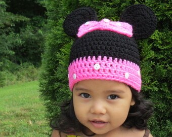 Mouse Crochet Hat