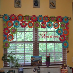Crochet Curtain Window Valance
