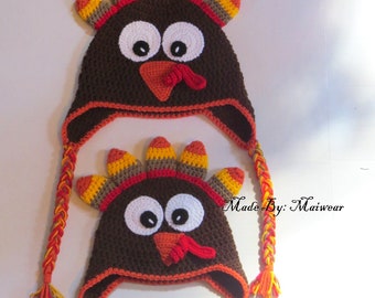 Crochet Turkey hat