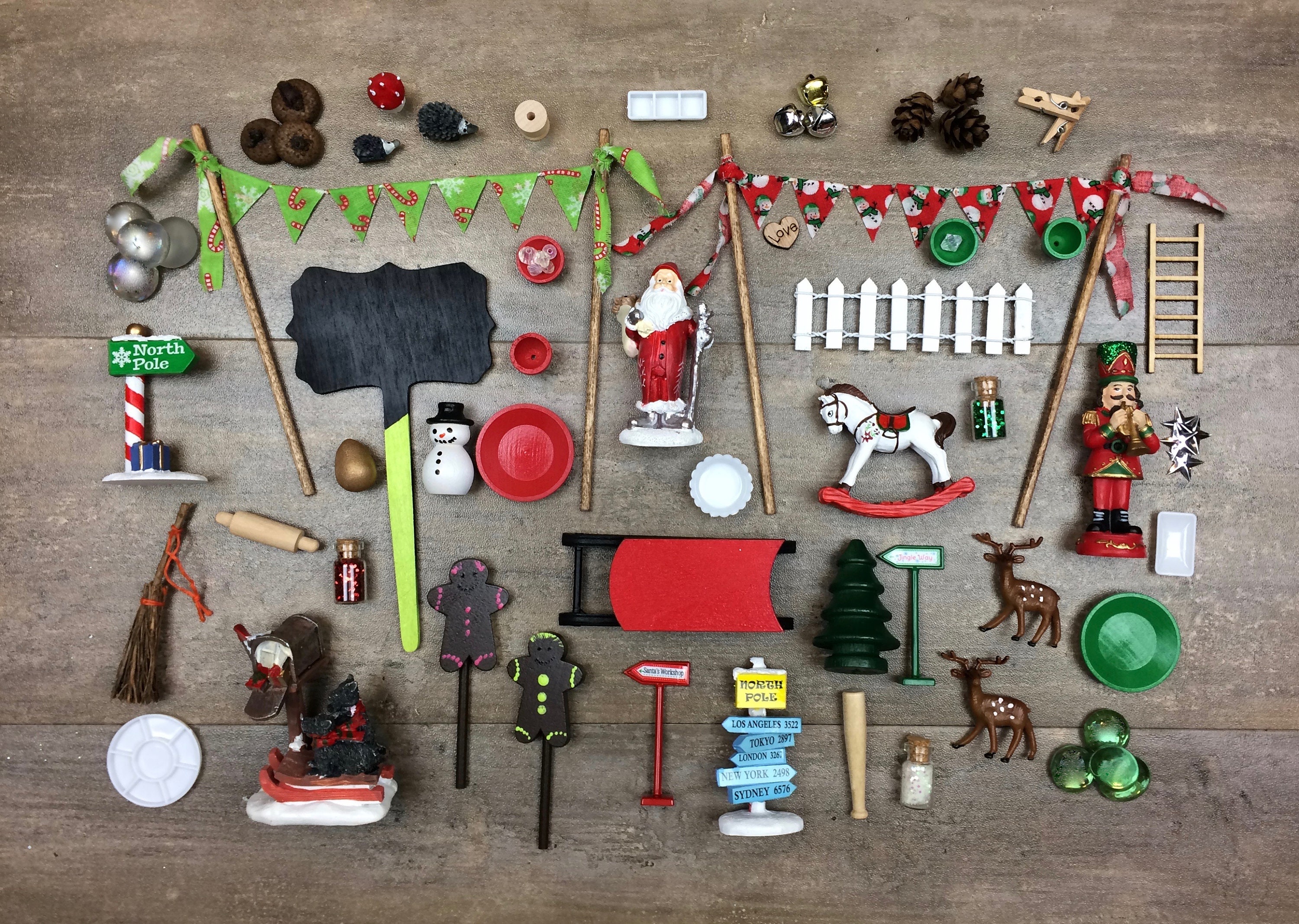 DIY CHRISTMAS Fairy Garden Accessories Grab Bag Kids Craft - Etsy