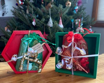 Christmas Themed Travel Fairy garden kit