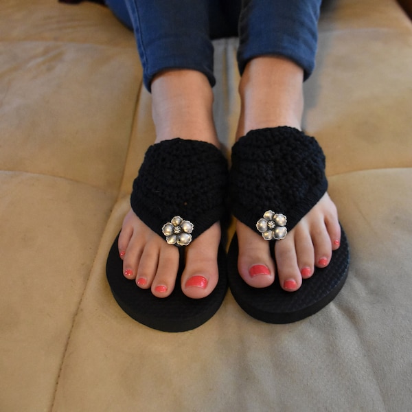 Boho Crochet Flip-Flop Pattern