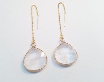 Kristall Braut Ohrringe, Hochzeit Ohrringe, Lange Braut Ohrringe, Brautjungfern, Hochzeitsschmuck, Lange Kristall Ohrstecker, Ohrringe