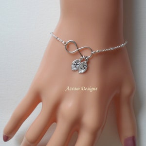 Sterling Silver Friendship Bracelet, Infinity Bracelet, 14 K Gold Filled Bracelet, Mother Jewelry, Sister Bracelet, Bridesmaids Gift