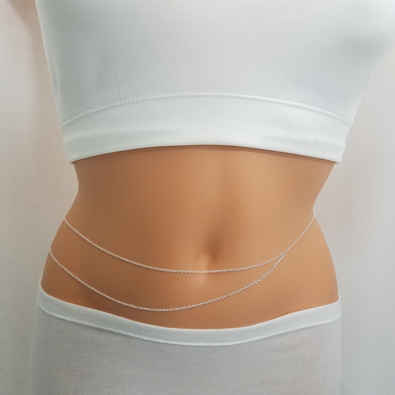 Layered Belly Chain Belly Chain Belly Chain Gold Belly Etsy
