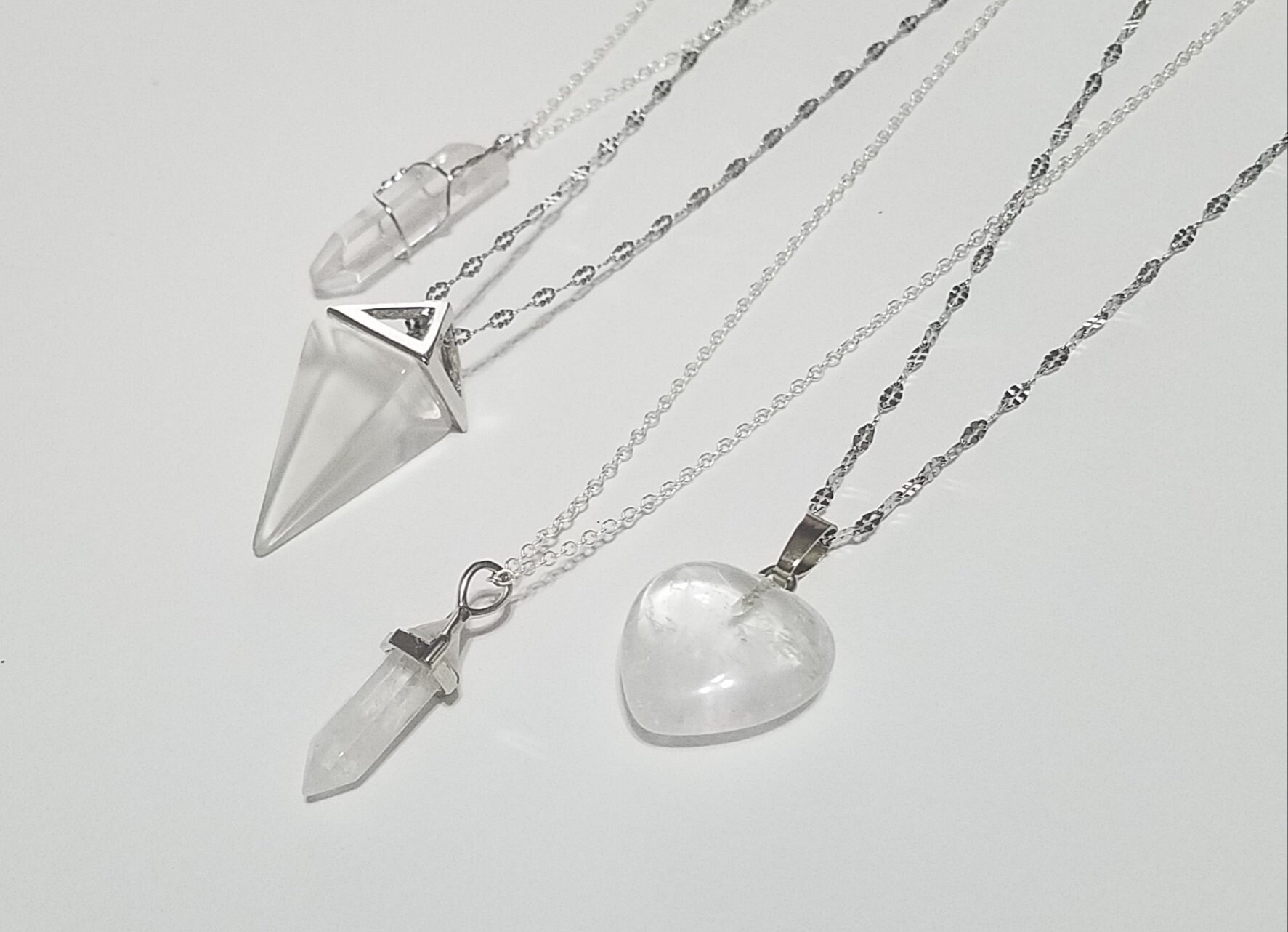 Raw Crystal Necklace Healing Crystals Long Necklace Etsy