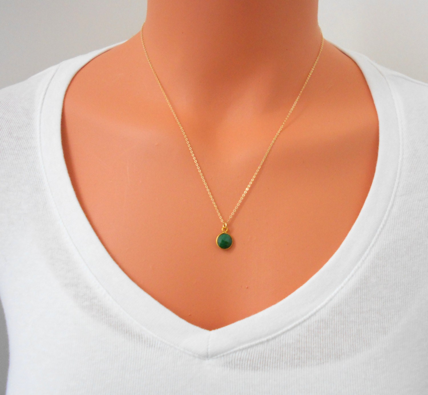 Raw Emerald Necklace Raw Emerald Pendant Natural Emerald | Etsy