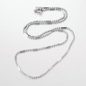 Sterling Silver Chain, Layering Necklace, Dainty Chain, Silver chain, Necklace, Layering Piece, Beaded Chain, Ball Chain