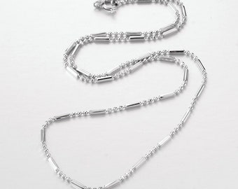 Sterling Silver Chain, Layering Necklace, Dainty Chain, Silver chain, Necklace, Layering Piece, Beaded Chain, Ball Chain