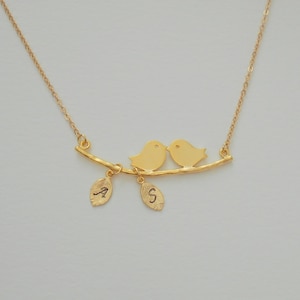 Collana di uccelli di famiglia, gioielli personalizzati, collana di uccelli d'amore, collana di famiglia, madre, collana della nonna, festa della mamma, collane per le donne