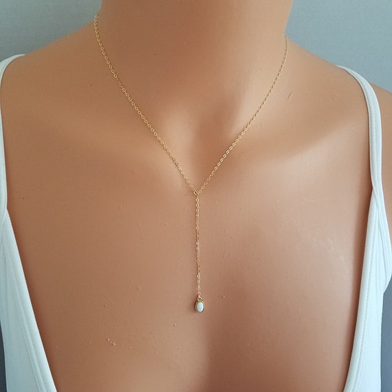 Opal lariat sale necklace