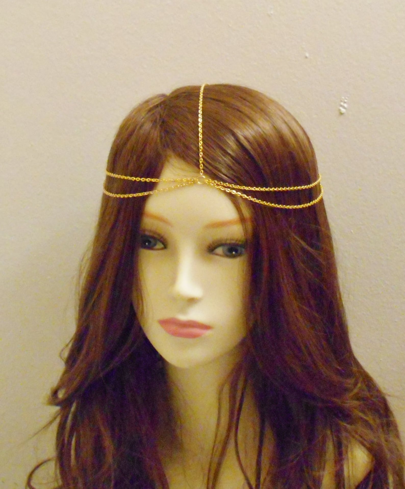 Double Head Chain Head Jewelry Chain Chain Headpiece Chain Etsy