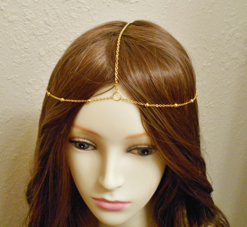 Satellite Head Chain Head Jewelry Chain Chain Headpiece Etsy