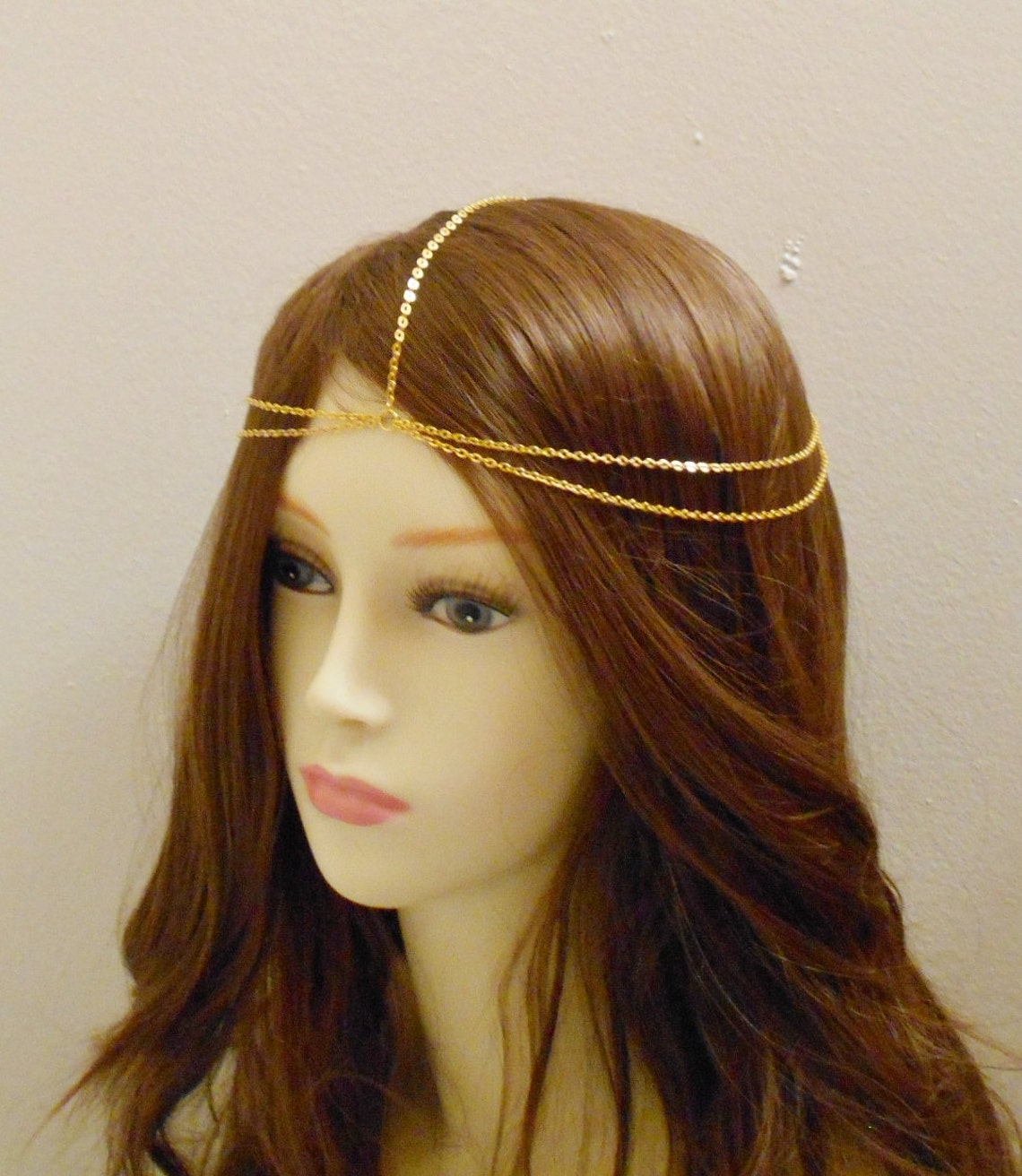 Double Head Chain Head Jewelry Chain Chain Headpiece Chain Etsy