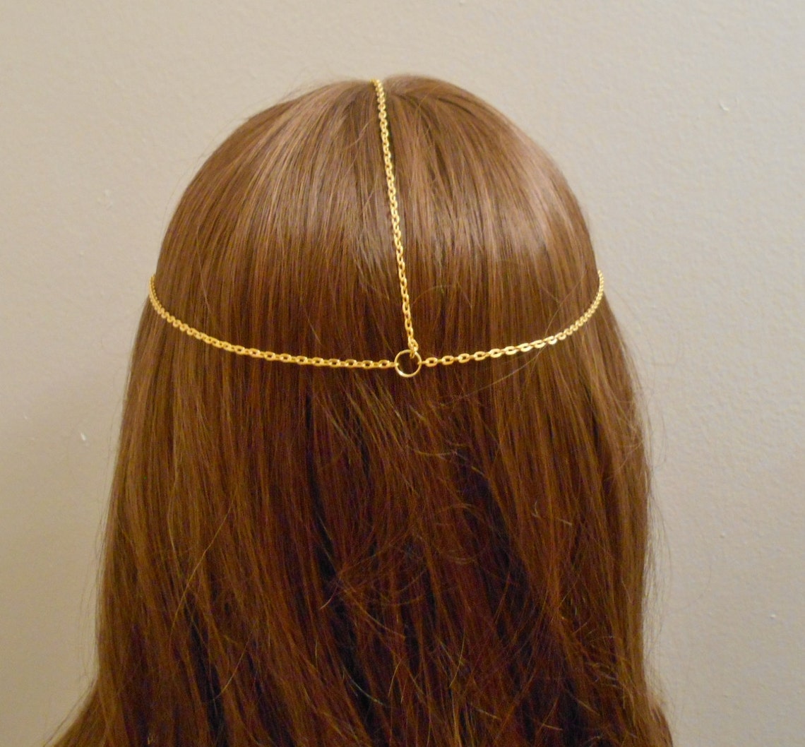 Simple Head Chain Head Jewelry Chain Chain Headpiece Chain Etsy