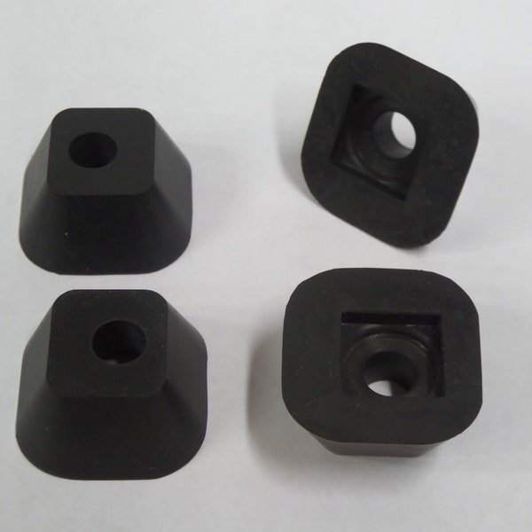 New Replacement Rubber Feet with Offset Hole for Royal Quiet Deluxe and other Royal Portable Typewriters (set of 4)